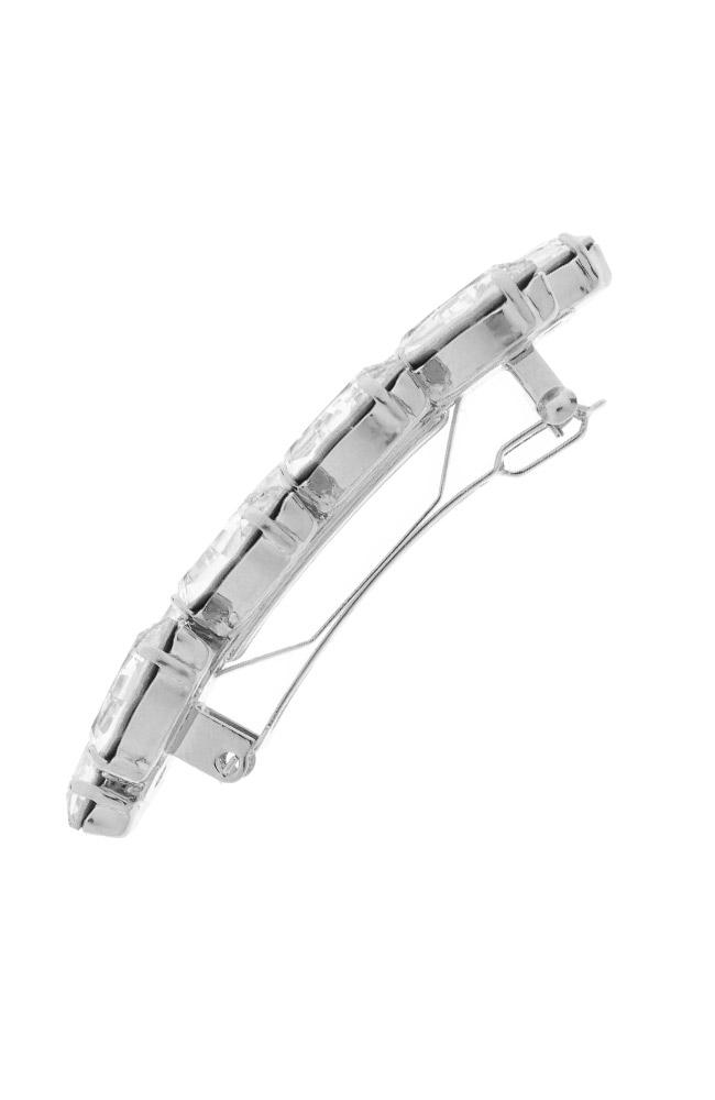 スモール アイビー クリスタル バレッタ (モンタナ/エメラルド/インディコライト/シルバー)