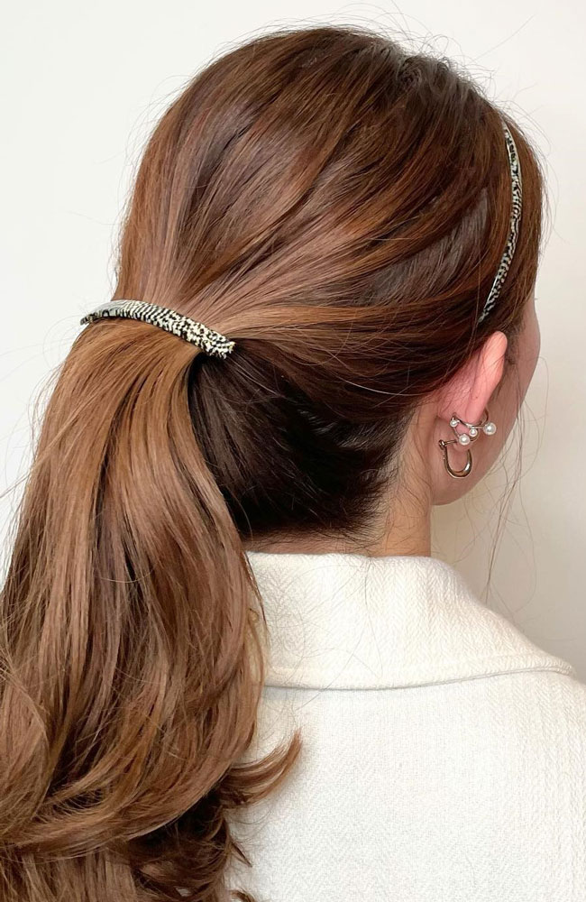 ロング アンド スキニー バレッタ （オペラシルバー）