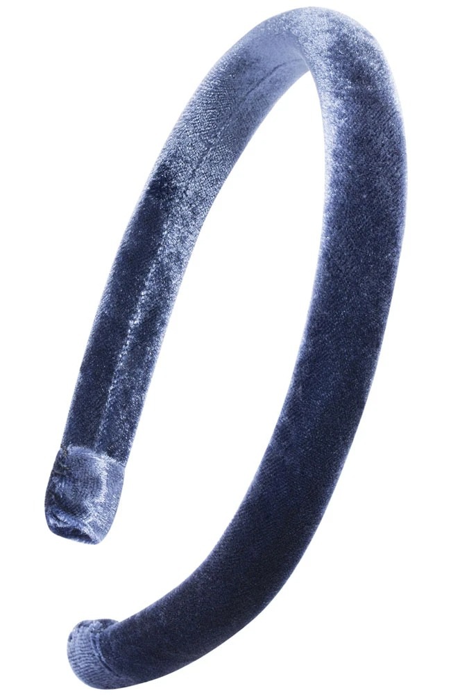 1/2 パデッド ヘッドバンド (ベロア マリン)