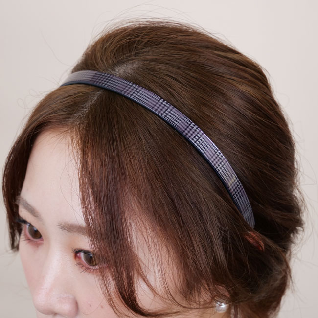 1/2 ウルトラコンフォート ヘッドバンド (プレイドブラック)