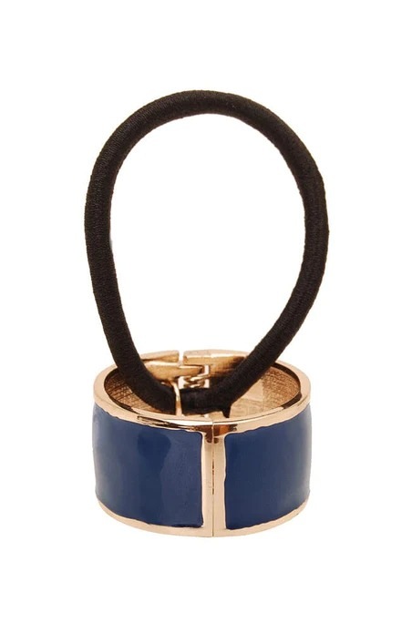 アトリエ エナメル カフ ポニー (ネイビー/ゴールド)