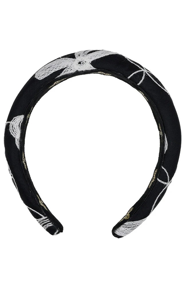ジュリア ヘッドバンド（ブラック/ホワイト）