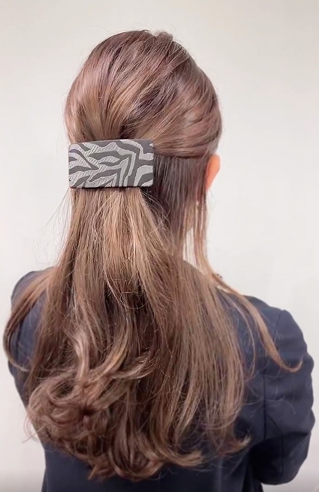 ワイド バレッタ （セビリア グレー）