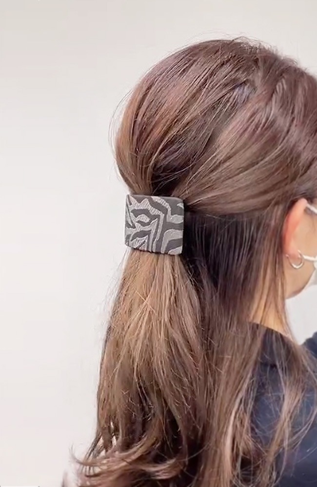 ワイド バレッタ （セビリア グレー）