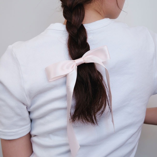 カリスタ ボウ バレッタ (ピンク)