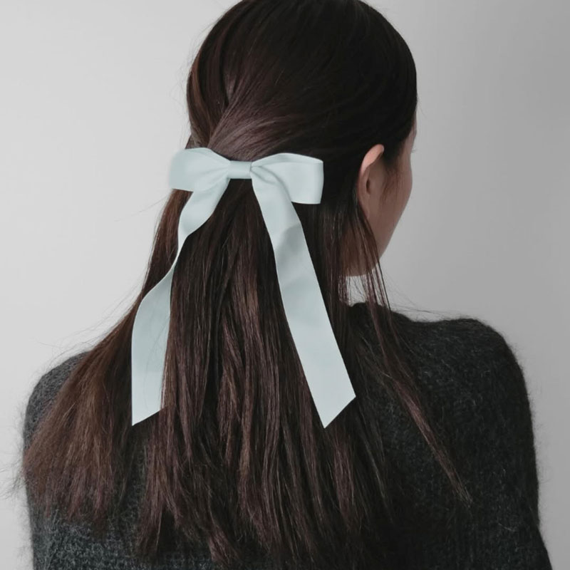 カリスタ ボウ バレッタ (ブルー)