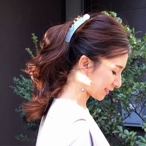 エナメル キャスケード (ブラック/ゴールド)