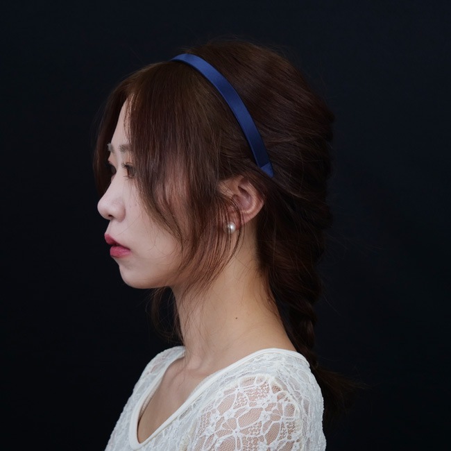 1/2 ウルトラコンフォート ヘッドバンド (シルク シャルムーズ ネイビー)