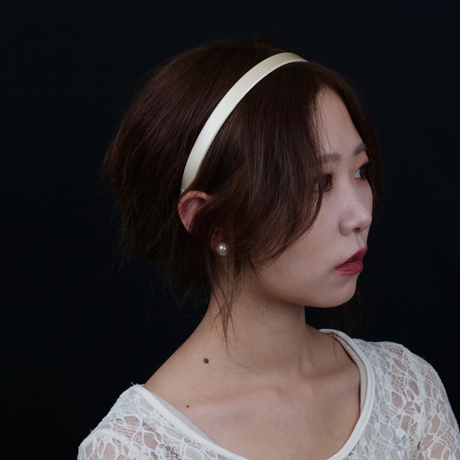 1/2 ウルトラコンフォート ヘッドバンド (シルク シャルムーズ クリーム)