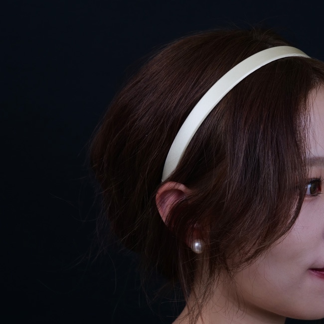 1/2 ウルトラコンフォート ヘッドバンド (シルク シャルムーズ クリーム)