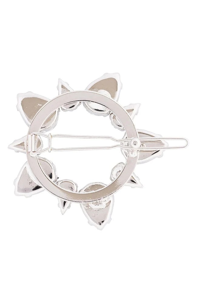 クリスタル ダリア ティージ ボウル バレッタ  (クリスタル/シルバー)