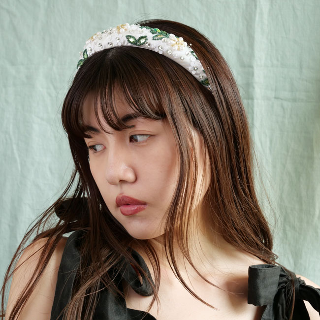 アウグスティナ ヘッドバンド (クリーム)