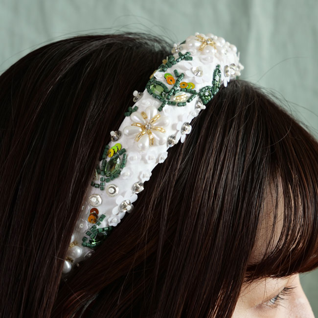 アウグスティナ ヘッドバンド (クリーム)