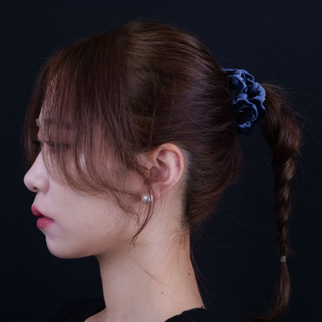 スモール スクランチー (マリン ベルベット)