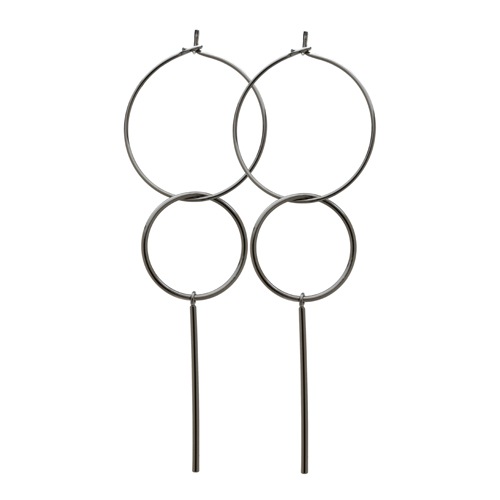 アリア ダングル ピアス (ガンメタル)