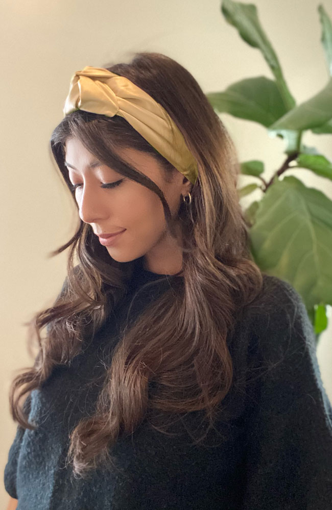 トップ ノット ヘッドラップ (ゴールド)