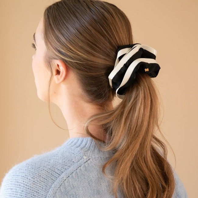 ルカ スクランチー（ブラック/ホワイト）