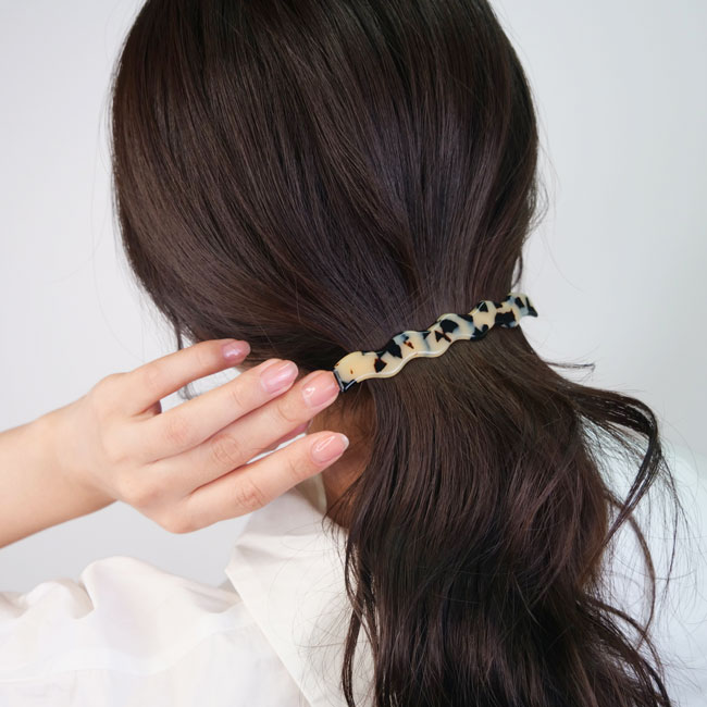 ウェイビー ロング アンド スキニー バレッタ (アイボリートーキョー)