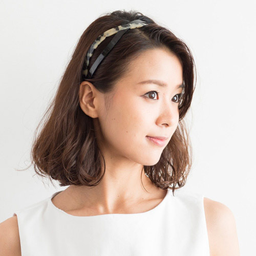 エイト ダブル ヘッドバンド (ブラック/アイボリートーキョー)