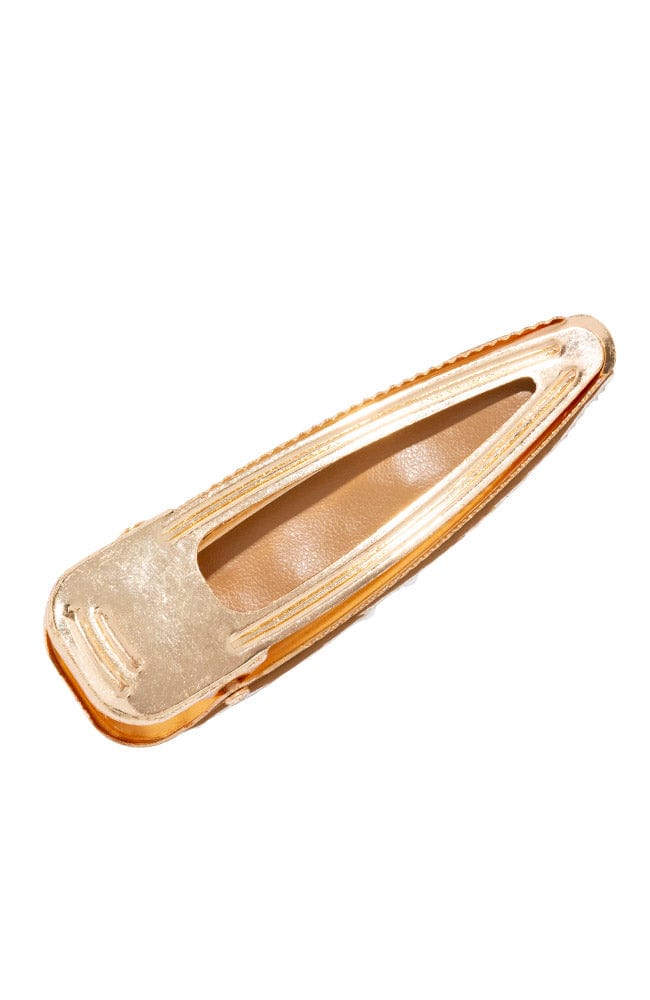 ブリング ピンチ クリップ 2個セット (クリスタル/パール)