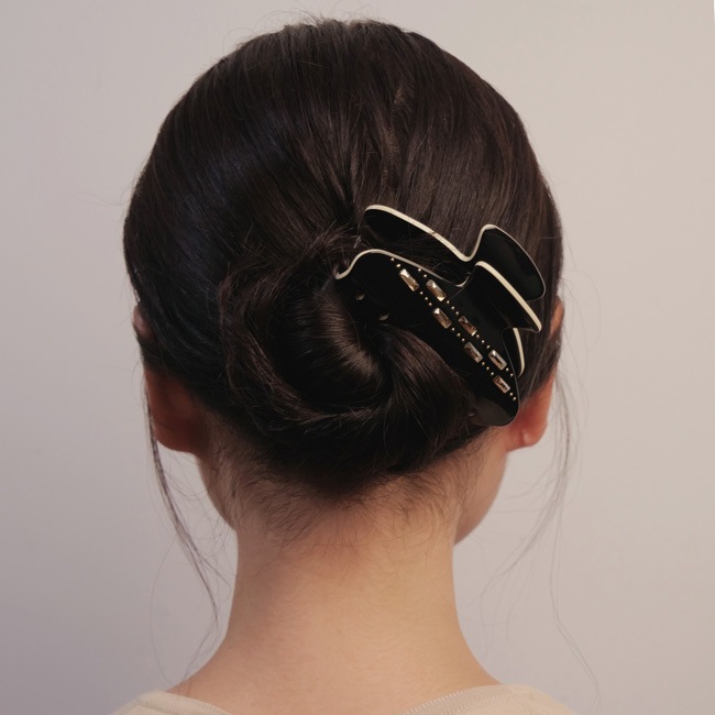 ジュエル ミディアム ジョー(ブラック/ベージュ)