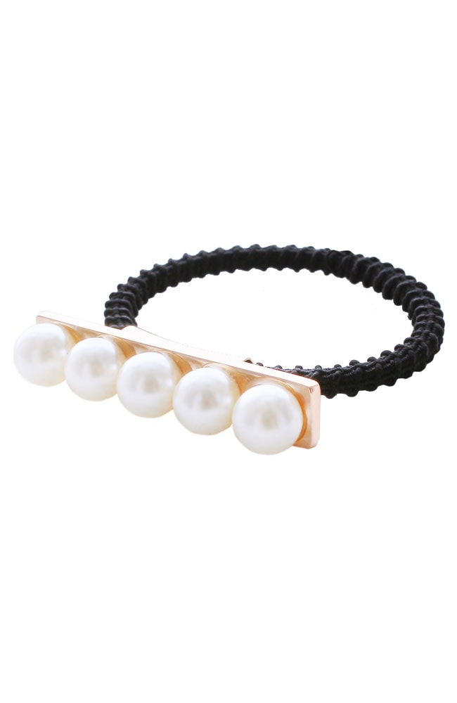 スキニー パール バー ポニー （クリーム/ゴールド）