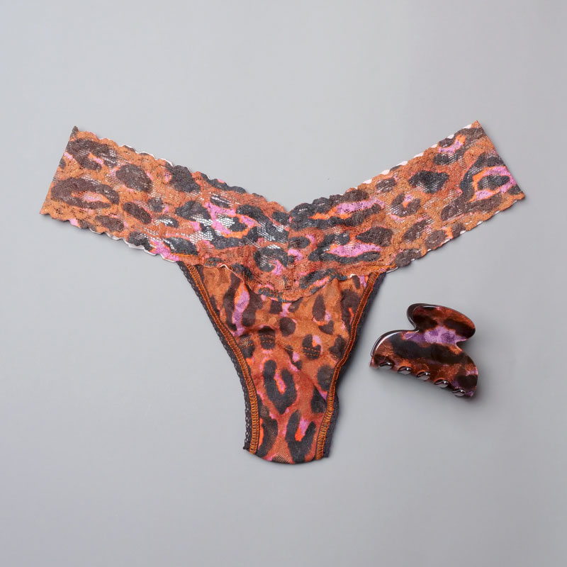 【FRANCE Luxe×hanky panky】スモール クチュール ジョー & プリンテッド ロー ライズ タンガ (スローバック)