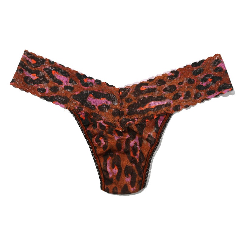 【FRANCE Luxe×hanky panky】レクタングル ボリューム バレッタ & プリンテッド ロー ライズ タンガ (スローバック)