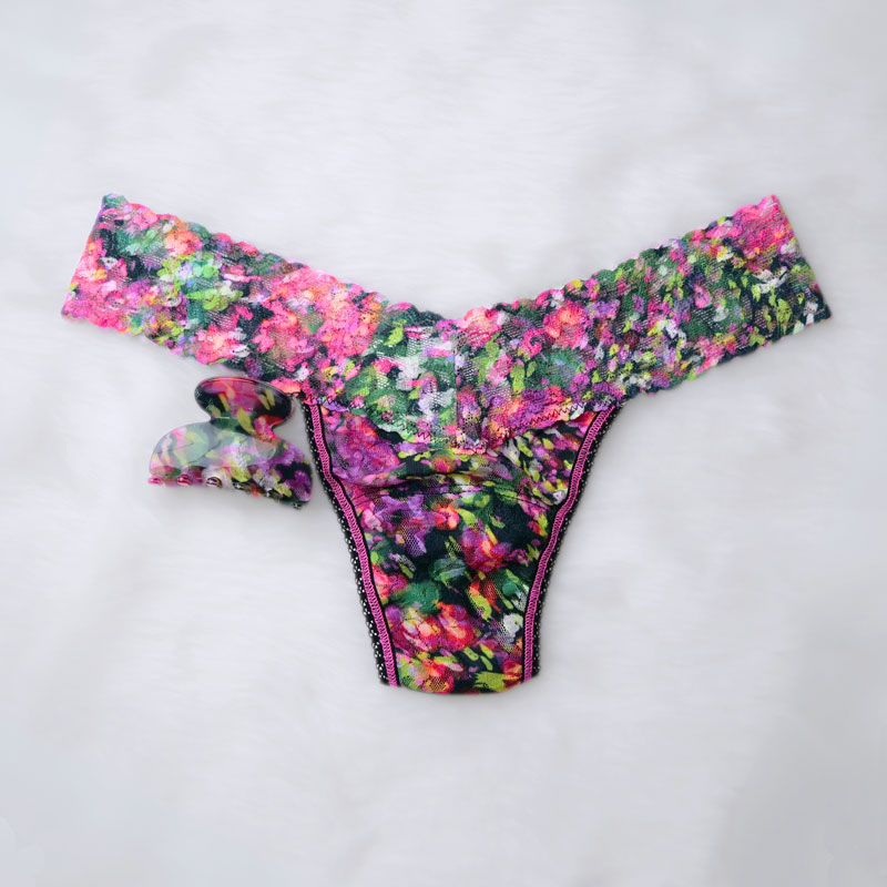 【FRANCE Luxe×hanky panky】スモール クチュール ジョー & プリンテッド ロー ライズ タンガ (セレブレーション)