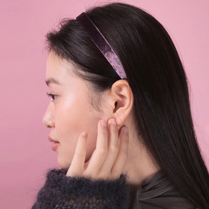 1/2 ウルトラコンフォート ヘッドバンド（プラム ベルベット）