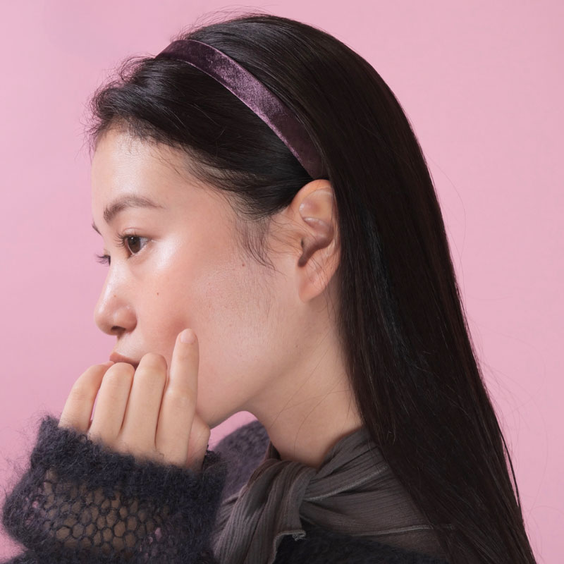 1/2 ウルトラコンフォート ヘッドバンド（プラム ベルベット）