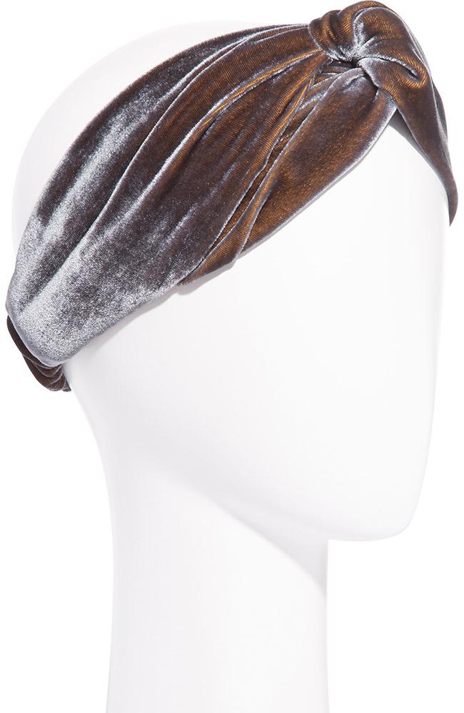 アスコット インターロッキング ヘッドラップ (グレー ベルベット)