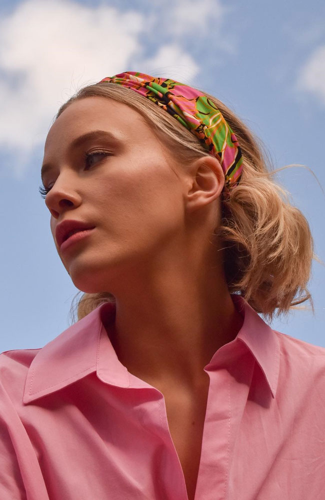 インターロッキング ヘッドラップ (モッド ミニ ピンク)