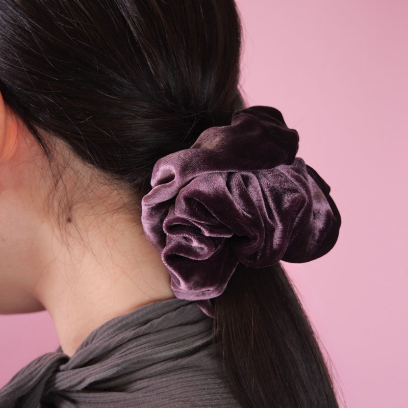 ラージ シュシュ（プラム ベルベット） | フランスラックスオンライン