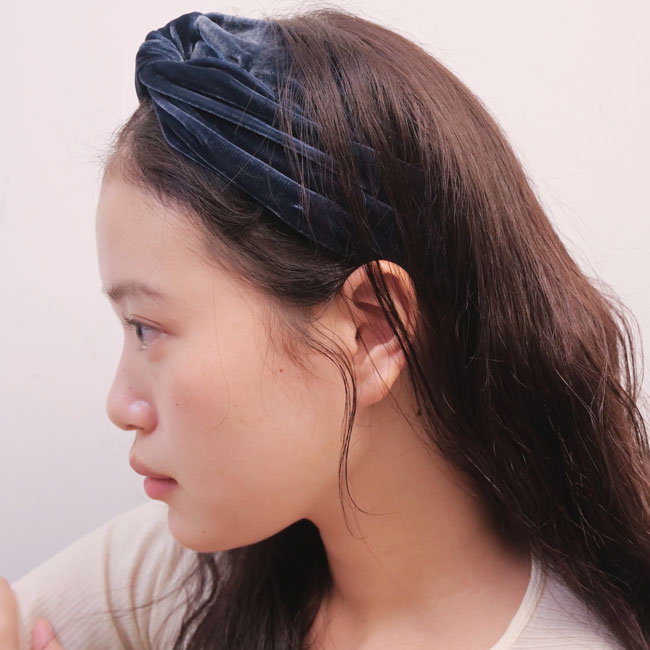 アスコット インターロッキング ヘッドラップ (マリン ベルベット)