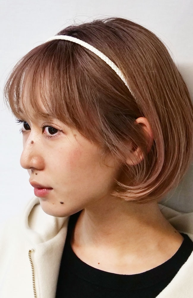 ブレイデッド 1/4 ヘッドバンド (ホワイト)