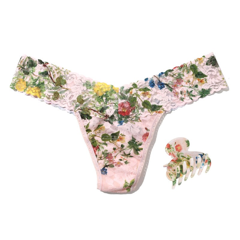 【FRANCE Luxe×hanky panky】スモール クチュール ジョー & プリンテッド ロー ライズ タンガ (オーバージョイド)