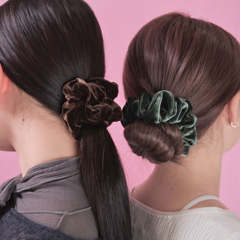 ミディアム スクランチー（フォレスト ベルベット） | フランス