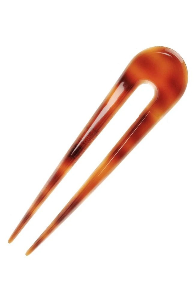 ロング トゥース シニヨン ピン （タートイズ）