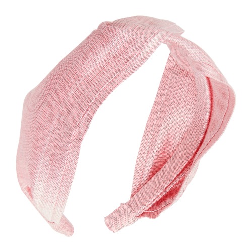 ツイスト スカーフ ヘッドバンド (シルク マトカ ブラッシュ)