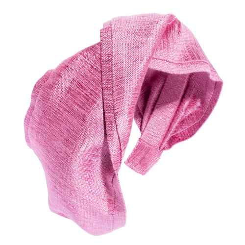 ツイスト スカーフ ヘッドバンド (シルク マトカ モーブ)