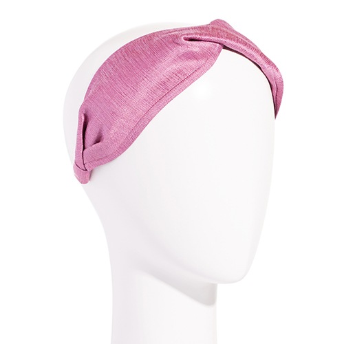 ツイスト スカーフ ヘッドバンド (シルク マトカ モーブ)