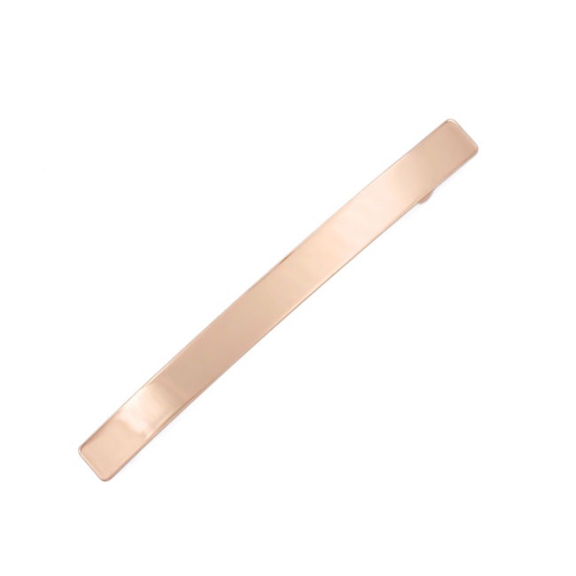 シャイニー メタル ロング アンド スキニー バレッタ （ゴールド）