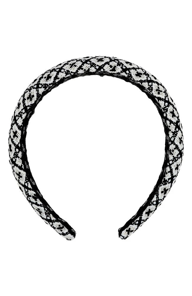 クラレット ヘッドバンド (ブラック/ホワイト)