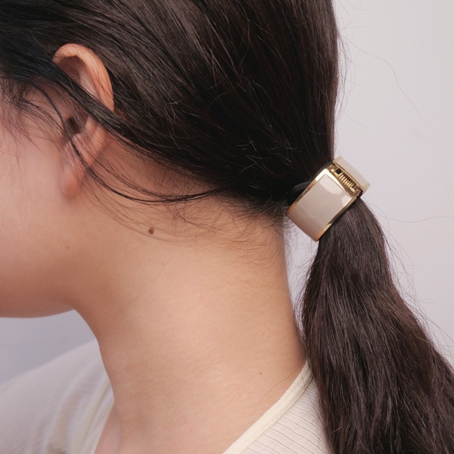 アトリエ エナメル カフ ポニー (セメント/ゴールド)