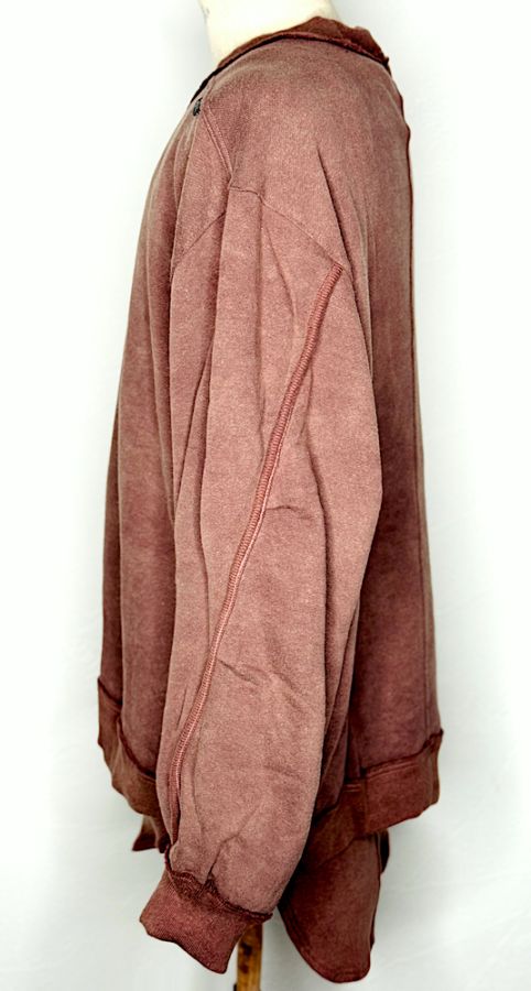 MC3134 PIGMENT VINTAGE SWEAT PULL OVER #DUSTY BROWN | NEW ARRIVAL