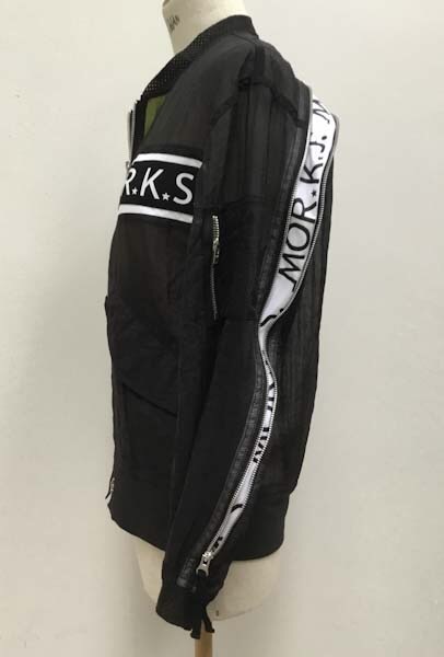MO2652 WOMEN ： Ultralight NylonMesh Summer MA-1 Blouson #09 Black