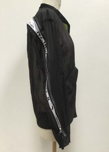 MO2652 WOMEN ： Ultralight NylonMesh Summer MA-1 Blouson #09 Black