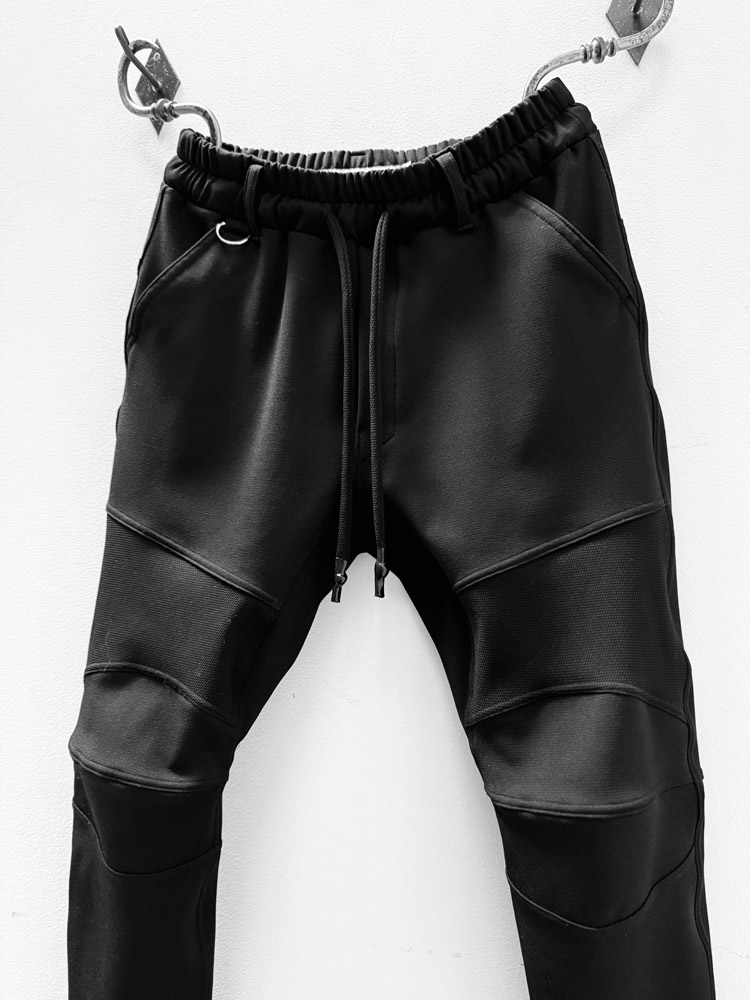 MB3114【再入荷】BACK MESH PONTI ROMA KOOL BIKER PANTS #BLACK | MAN