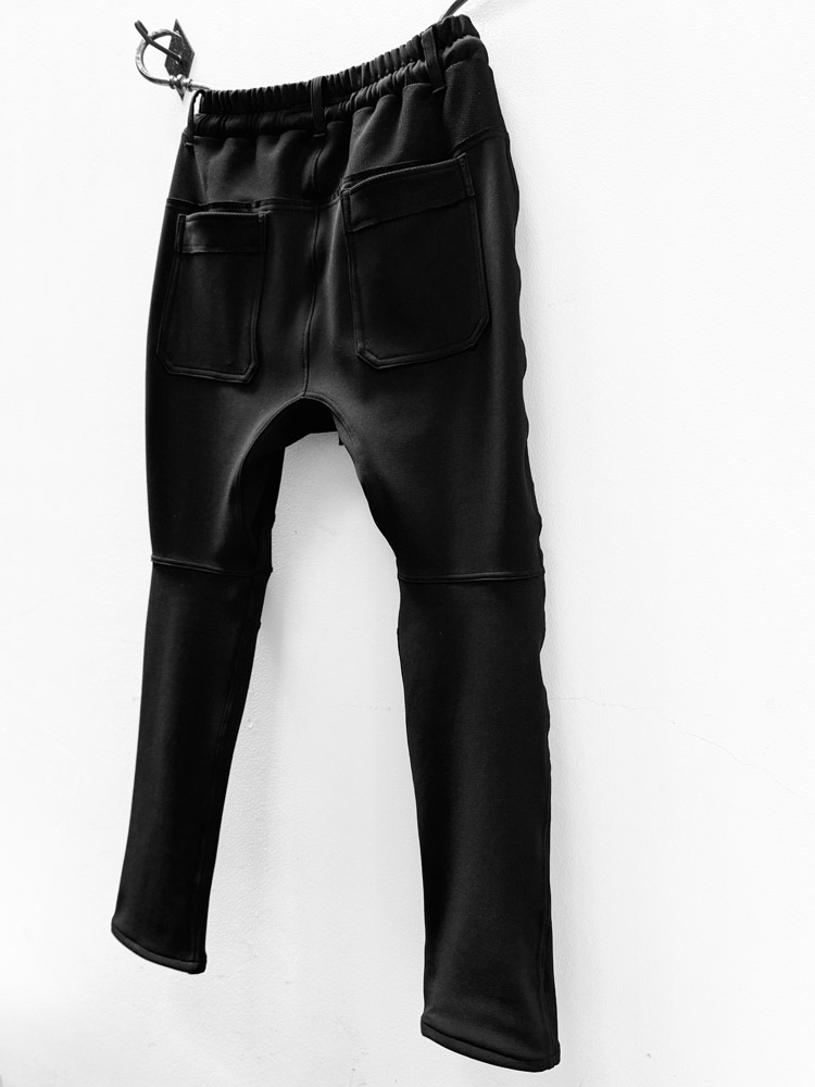 MB3114【再入荷】BACK MESH PONTI ROMA KOOL BIKER PANTS #BLACK | MAN
